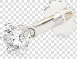 White Gold Diamond Nose Stud Uk   Png Download   Body Jewelry  Transparent Png