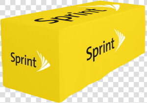 Sprint Fitted Table Cloth Yellow   Box  HD Png Download