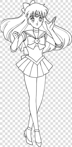Sailor Venus Coloring Pages   Png Download   Sailor Venus Coloring Pages  Transparent Png