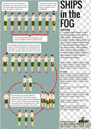 Scout Games Ship In The Fog   Scouting  HD Png Download