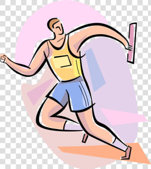 Vector Illustration Of Track And Field Athletic Sport   Track And Field Clipart  HD Png Download