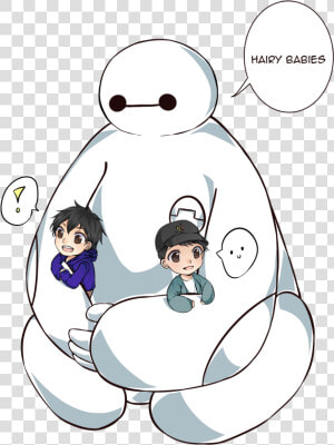 Baymax  Hiro And Tadashi   Cartoon  HD Png Download
