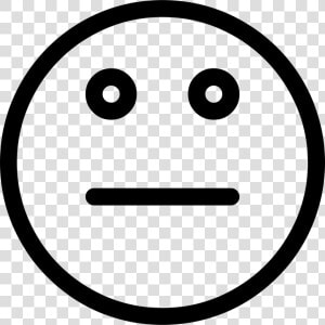 Neutral   Smiley  HD Png Download