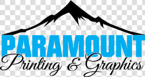 Paramount Printing And Graphics Logo  HD Png Download