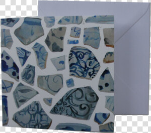 Greeting Card And Envelope Blue And White Ceramic Karen   Motif  HD Png Download