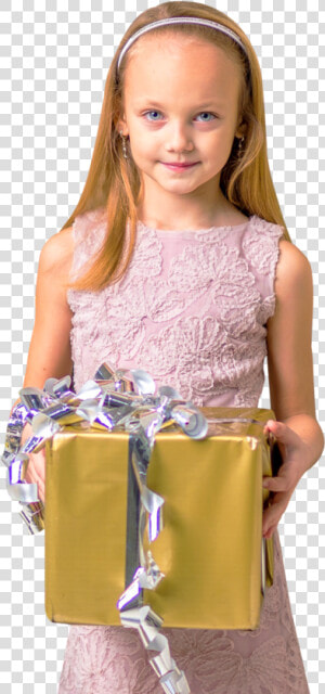 Cute Girl Holding Gift Box Png Image   Girl With Gift Png  Transparent Png