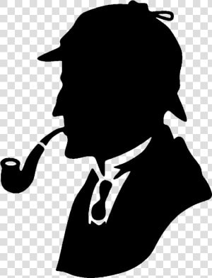 His Last Bow Sherlock Holmes   Sherlock Holmes Silhouette  HD Png Download
