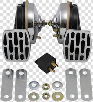 Drag Specialties 12v Chrome 107db Steel Twin Electric   Machine  HD Png Download