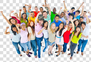  crowd  roar  party  celebration  people  equality   Large Group Of Friends  HD Png Download