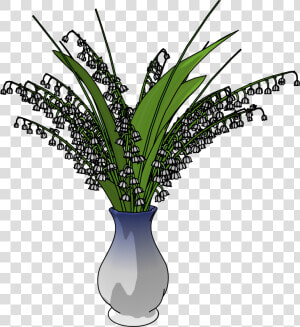 May Lily In Vase Png Clipart   May Flower Vase Clipart  Transparent Png