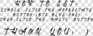 Clip Art Handwritten Brush Font   Calligraphy  HD Png Download