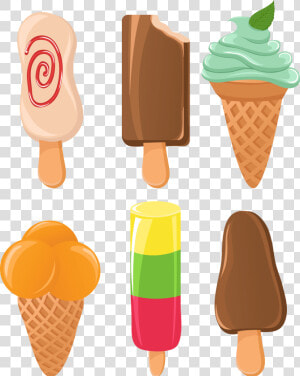 Ice Cream Vector Ice Cream Template  Ice Cream Clipart    Popsicles And Ice Cream  HD Png Download