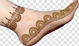 Simple Foot Mehndi Design 2018  HD Png Download