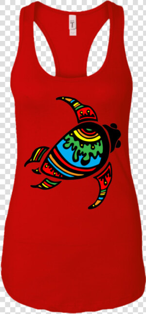 Color Splash Turtle Ladie S Shirts   Active Tank  HD Png Download