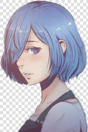  tokyoghoul  tokyo Ghoul  tokyoghoulre  toukakirishima   Anime Girl With Side Bangs  HD Png Download