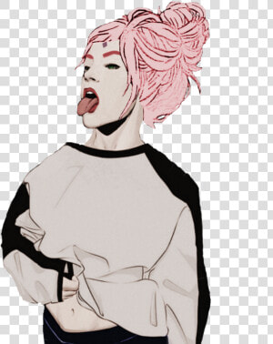 Shery Sakura Haruno   Png Download   Girls Trill Art  Transparent Png