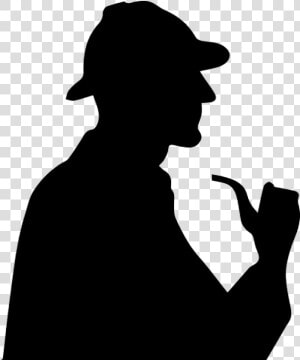 Sherlock Holmes Silhouette Png Clipart Background   Sherlock Holmes Silhouette Png  Transparent Png
