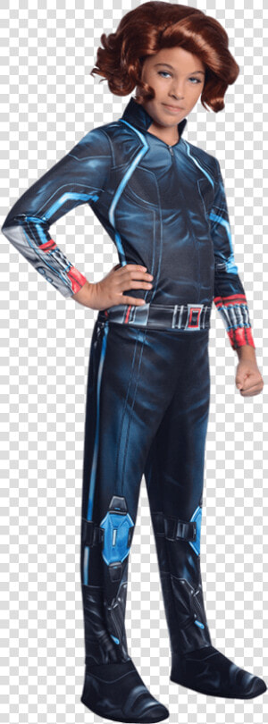 Girls Age Of Ultron Black Widow Costume   Kids Black Widow Costume  HD Png Download