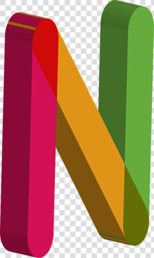 Alphabet  3d Albhabet  Letters  Color   Letter N 3d Png  Transparent Png