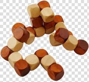 Snake Cube   Solve Wooden Cubes On Elastic  HD Png Download