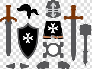   Crusader   Hospitaller Knight   Sword  HD Png Download