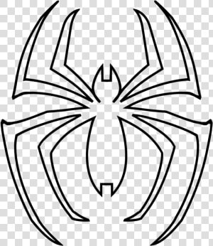 Spiderman Logo Clipart Black And White   Spiderman Logo Coloring Sheet  HD Png Download