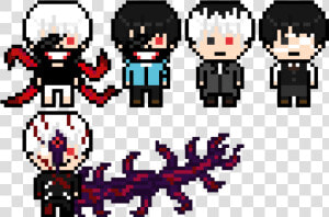 Kaneki Ken Danganronpa Pixel Arts   Tokyo Ghoul Pixel Art  HD Png Download