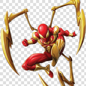 Iron Spiderman Clipart Cartoon   Iron Spider Comic Png  Transparent Png