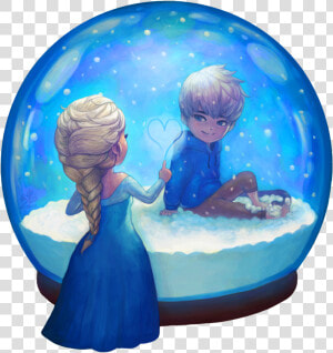 Frozen Images Elsa And Jack Frost Hd Wallpaper And   Jack Frost And Elsa Anime  HD Png Download