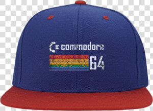 Commodore 64 Flat Bill High profile Snapback Hat   Hat  HD Png Download