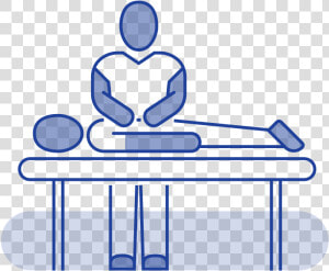 Body Works Blue Outline New Injury   Sitting  HD Png Download