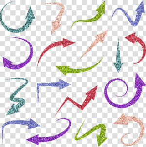 Glitter Arrows  Arrow  Shiny  Design  Wedding  Shape  HD Png Download