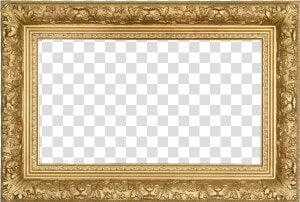 Wooden Border Frames Png Free Images   Long Wide Gold Frame  Transparent Png