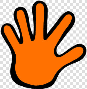 In My Classroom  Anytime We Have To Stop  amp  Jot Or Record   Orange Hand Clip Art  HD Png Download