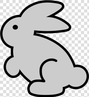 Clipartist Net Clip Art   Easter Bunny Black And White Clip Art  HD Png Download