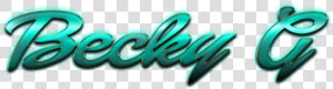 Becky G Decorative Name Png   Graphic Design  Transparent Png