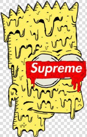 Transparent Bart Simpson Png   Bart Simpson Supreme  Png Download