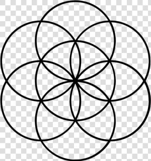 Transparent European Clipart   Seed Of Life 7 Circles  HD Png Download