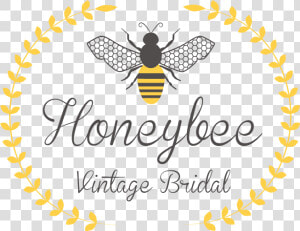 Transparent Bee Logo Png   Vintage Bees Logo  Png Download