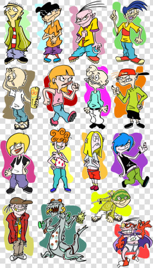 I Drew The Entire Cast Of Ed  Edd  N Eddy i Didn’t   Ed Edd N Eddy Characters Fan Art  HD Png Download