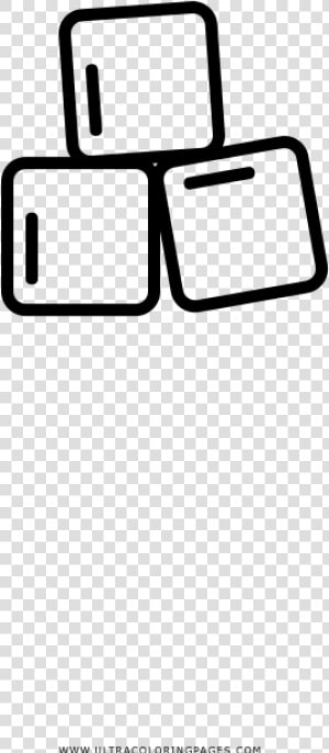 Sugar Cubes Coloring Page  HD Png Download