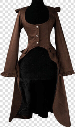 Brown Steampunk Elegant Aristocrat Coat   Womens Steampunk  HD Png Download