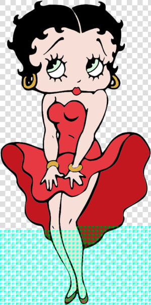 Betty Boop Red Dress Transparent Png Image   Betty Boop Png  Png Download