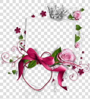 Christmas Frame Christmas Frame Ornaments   Hybrid Tea Rose  HD Png Download