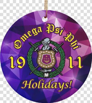 Omega Psi Phi Christmas Ornaments   Emblem  HD Png Download