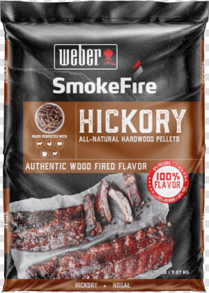 Hickory All natural Hardwood Pellets View   Weber Smokefire Pellet  HD Png Download
