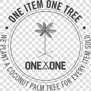 One Item One Tree   Minimalist Palm Tree Logo  HD Png Download