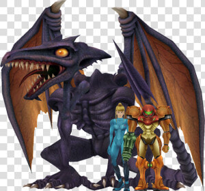 Super Smash Bros   Samus And Ridley Size  HD Png Download