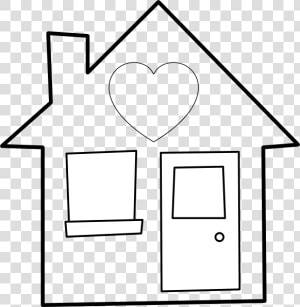 Heart Of The Home Svg Clip Arts   Outline Clipart Home  HD Png Download