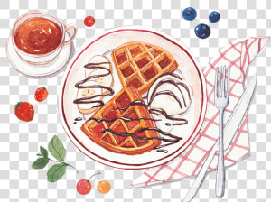 免抠夏日冷饮素材   Waffle  HD Png Download